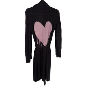 Kerri Rosenthal super long drippy heart cardigan